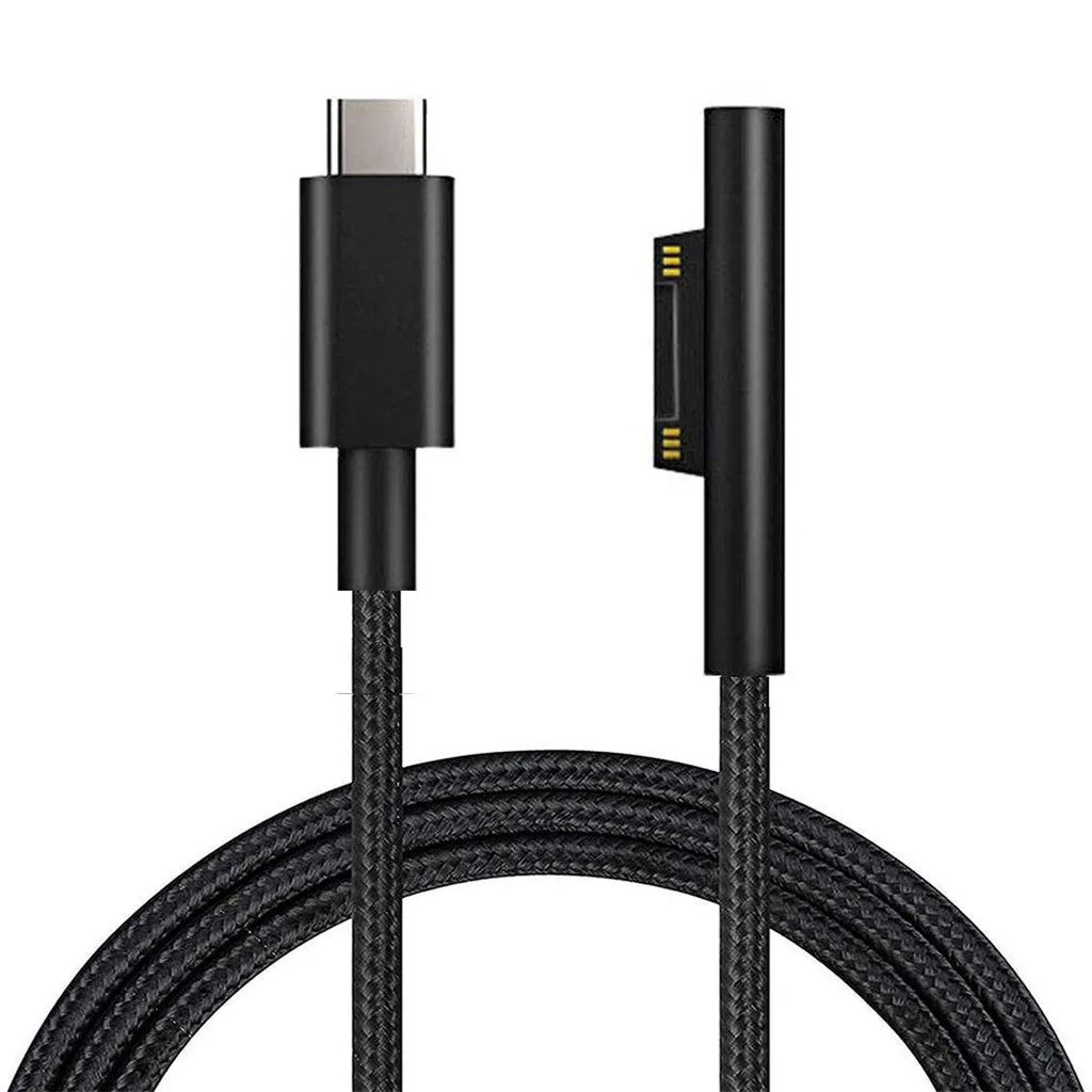 1,5 м/1 м USB Type-C Источник питания магнитный головной телефон Адаптеры сотового телефона Зарядное устройство 65W 15V 3A PD Кабельное шнур для быстрого зарядки для Microsoft Surface Pro 3 4 5 6