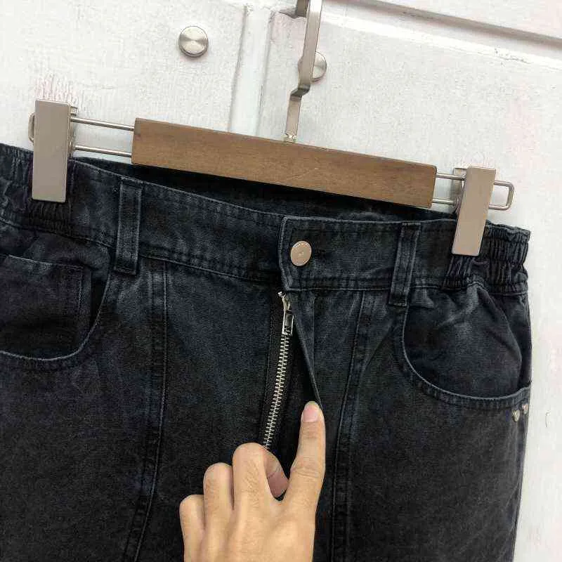 غسل Do Old Zipper Jeans الرجال أفضل جودة النسيج الثقيل للجنسين جينز جينز بانت الساقين T220721