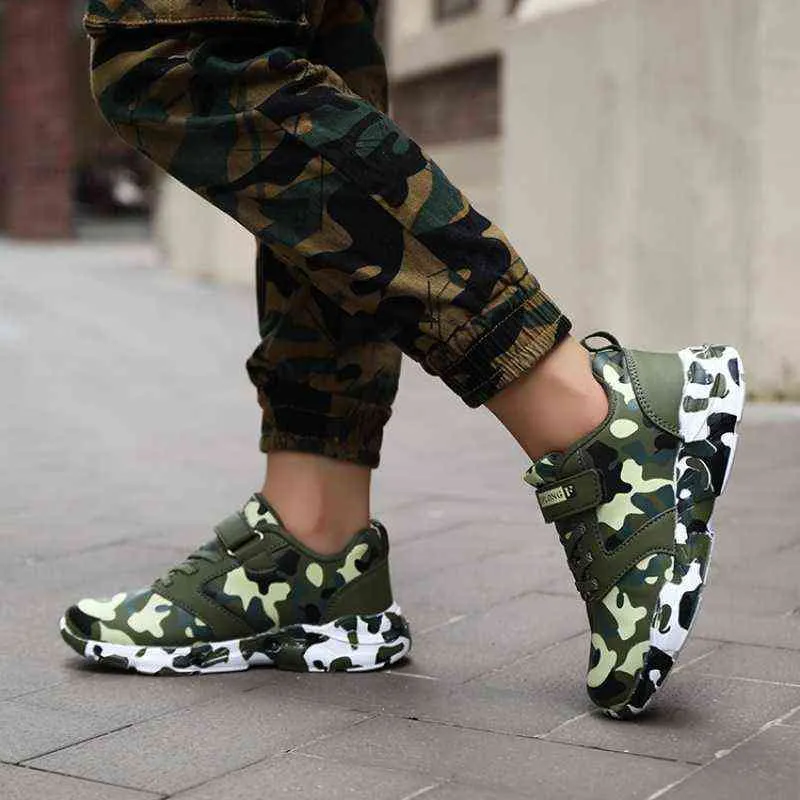 Kids Camuflage Buty chłopców Sneakers Boys