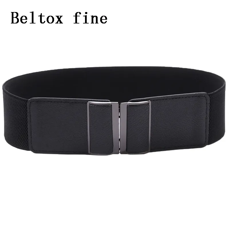 Foshion Elastic Wide Belt для женщин растягивает толстое платье по талии, украшающая пояс 220624