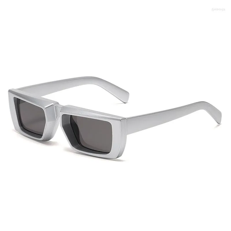 Sunglasses Small Square Women Plastic Frame White Gradient Fashion Brand Designer Glasses UV400Sunglasses282F