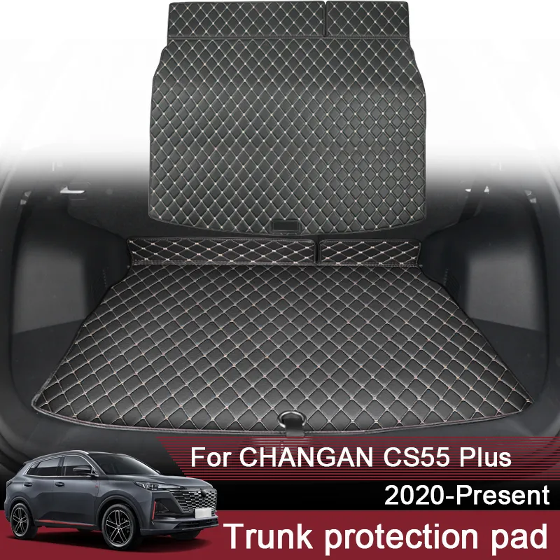 voiture style personnalisé tapis de coffre arrière pour CHANGAN CS55 Plus 2020-présent en cuir étanche Auto Cargo Liner Pad accessoire