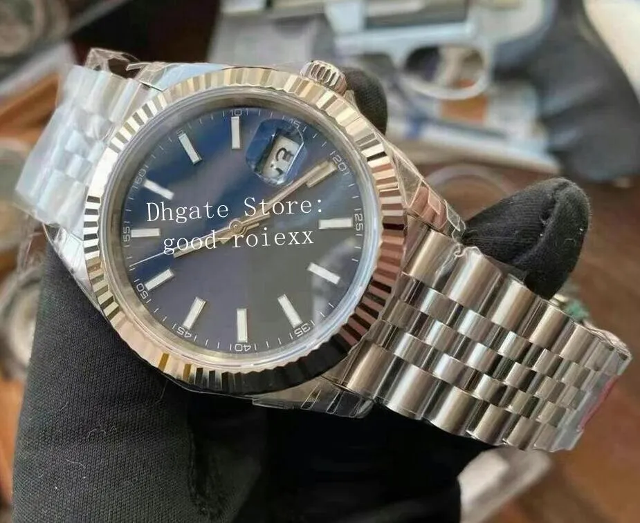 41 mm horloge heren blauw grijs zilver automatisch Cal 3235 horloges wit zwart 904L stalen jubileumarmband heren 126334 rhodium VSF Platinu292u