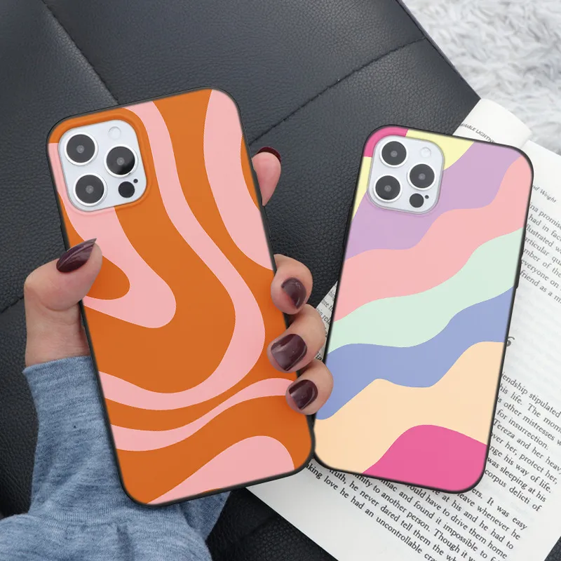 Buntes Liebesfälle für Xiaomi POCO X3 NFC F3 MI 11 10T 9T A3 M3 Redmi Anmerkung 10 9 8t 8 7 Pro Lite 9s 9A 7A Deckung Soft TPU Fundas