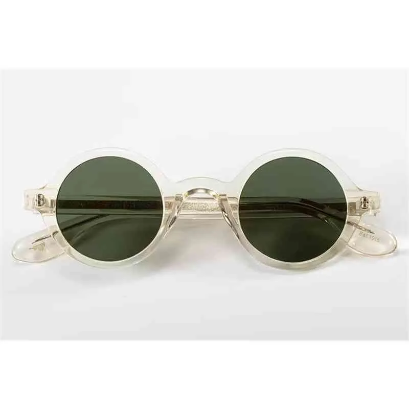Винтажные круглые поляризованные солнцезащитные очки из ацетата для мужчин Gregory Peck, брендовый дизайн, прозрачные круглые солнцезащитные очки для женщин, солнцезащитные очки в стиле ретро ZOLMAN2302