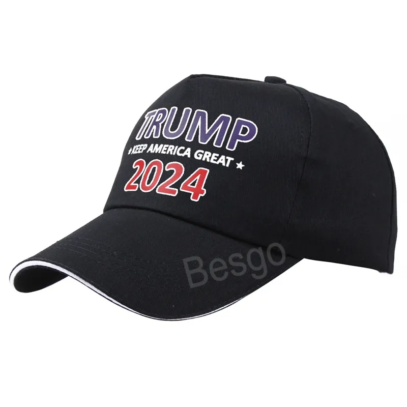 ترامب 2024 لعبة البيسبول الكرة قبعة القطن الانتخابية الرئاسية Cap قابلة للتعديل القبعات الرياضية البالغة الصيف حماية الشمس التظليل القبعات BH6874 TYJ