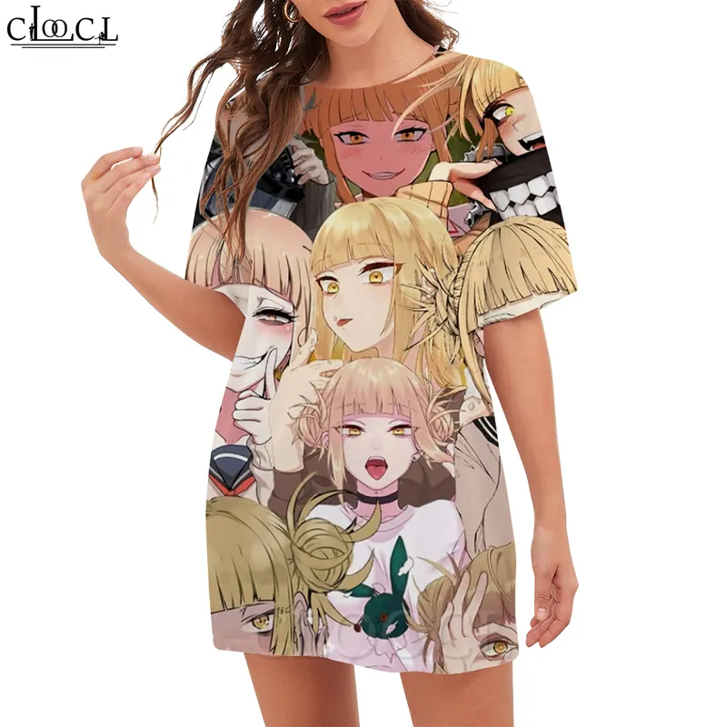 ClooCl Custom DIY T -shirt voor vrouwen 3D Gedrukte korte mouw lange losse tee shirt hiphop vrouwelijke streetwear tops drop 220704
