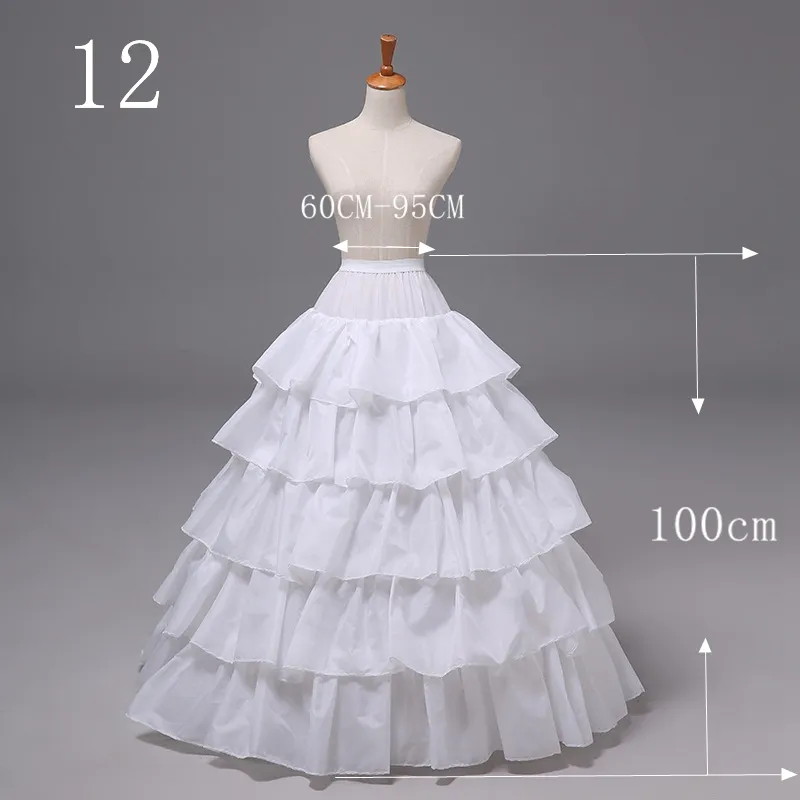 Sälj många stilar brud bröllop petticoat hoop crinoline prom underskirt fancy kjol slip4461947