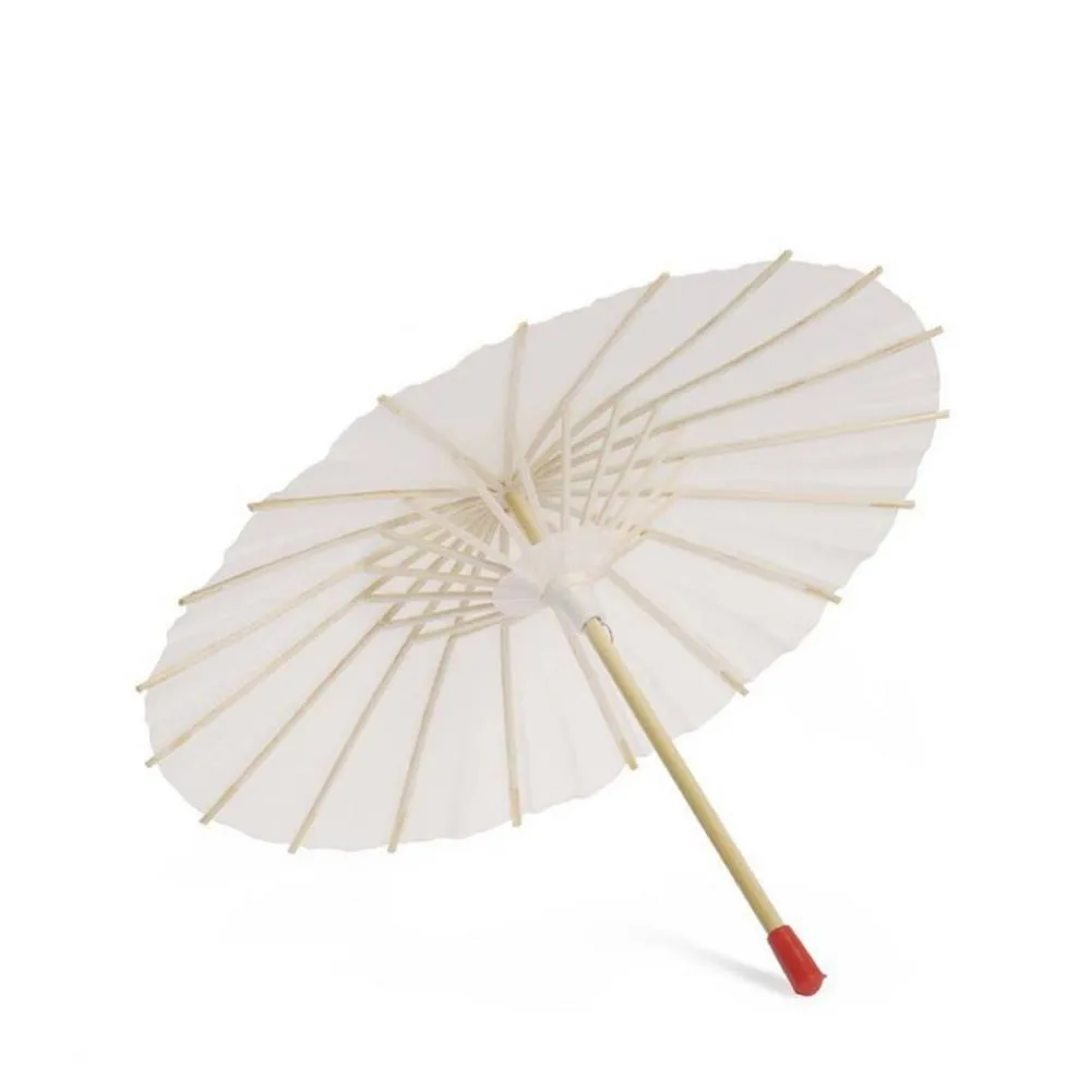 ホワイトペーパーパラソルクラフトベビーシャワー記念日の結婚式の誕生日のための装飾漢日紙傘