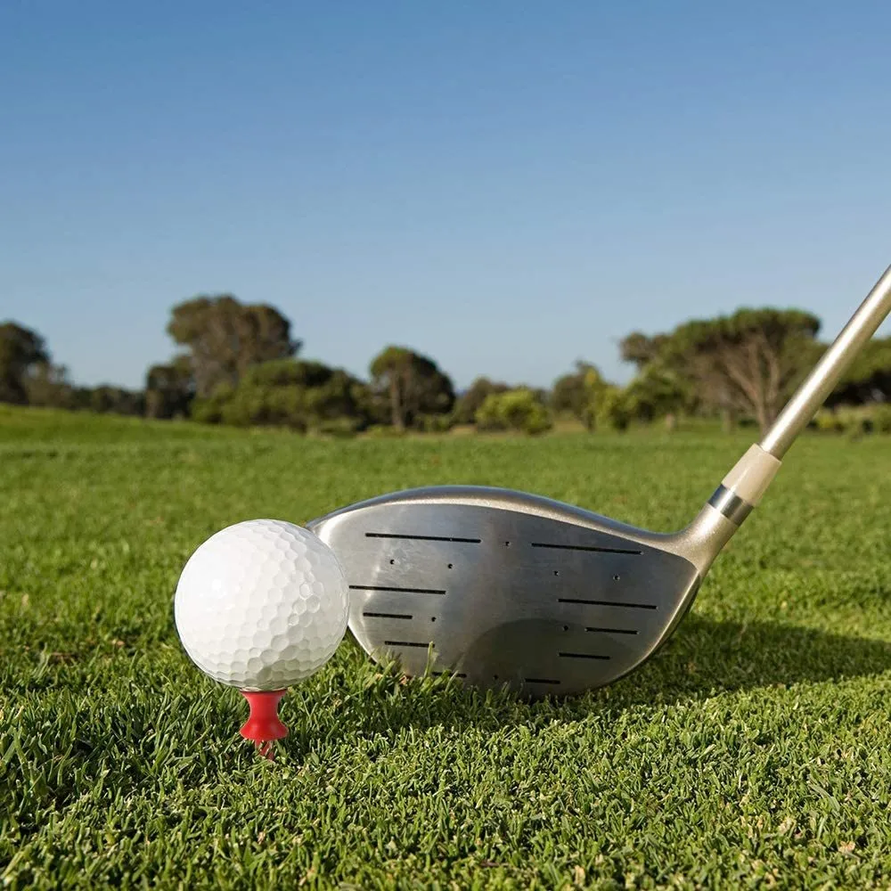 Golf Tees Double Deck Red Ball Acessórios Outdoor Acessórios Plástico 30mm