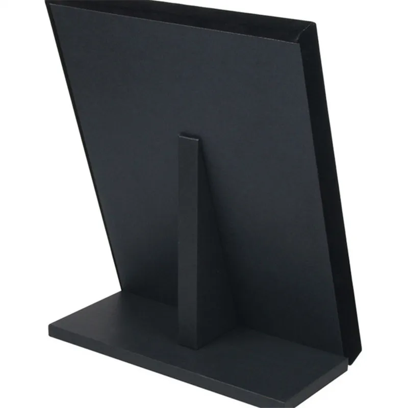 Schwarz/Grau -Samt -Display -Hülle Schmuckring Displays Stand Board Halter Aufbewahrungsbox -Platten Organizer 20*10*23 cm 220510
