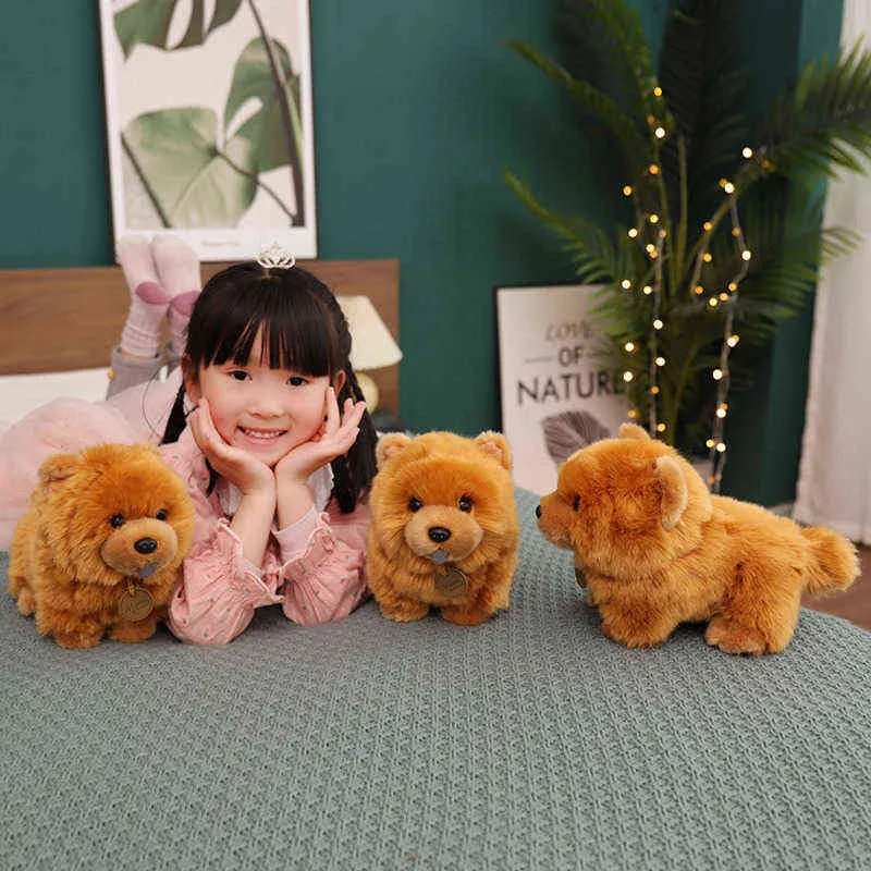 Pc Cm Filled Simulation Chow Plush Toys Kawaii Dogs Doll Beautiful Chowdren For Children Girls Birthday Gift Home Decor J2207048897787