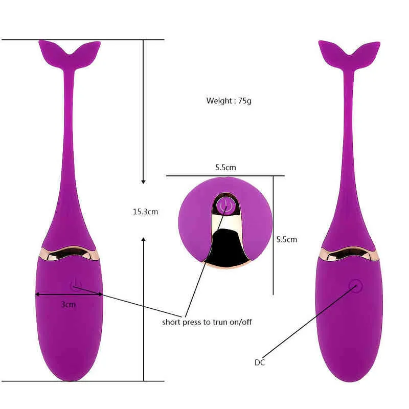 NXY Vibrators Juguetes sexuales inalmbricos para mujeres vibradores con tapn Anal masaje de cltoris bolas vaginales productos 0408