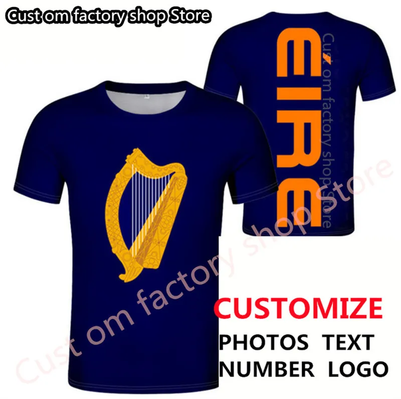 IRLANDA t shirt fai da te su misura nome numero irl nazione bandiera ie paese irlandese eire college stampa p o abbigliamento 220616gx