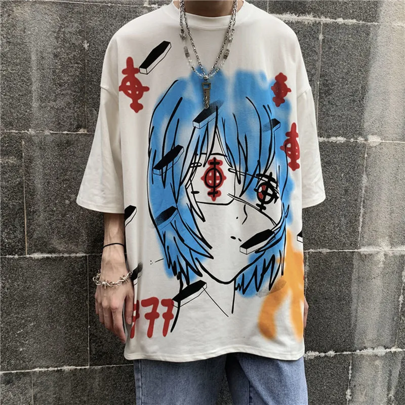 Graffiti Hip Hop T Shirts Mens Plus Size Streetwear Fashion Harajuku T -shirt Zomer Korte mouw T -shirt Women Tops 220407