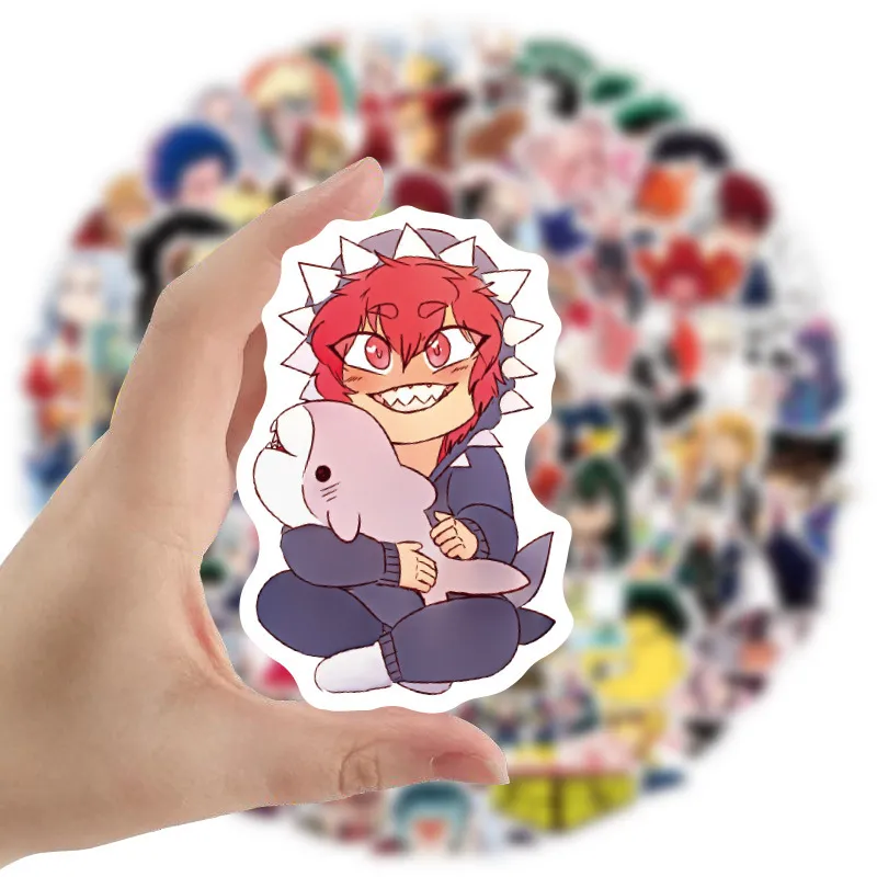 Autocollant étanche 50/Anime Stickers My Hero Academia Japonais Dessin Animé Vinyle Stickers pour Ordinateur Portable Pad Skateboard Boku No Hero Academia Styling Autocollants De Voiture