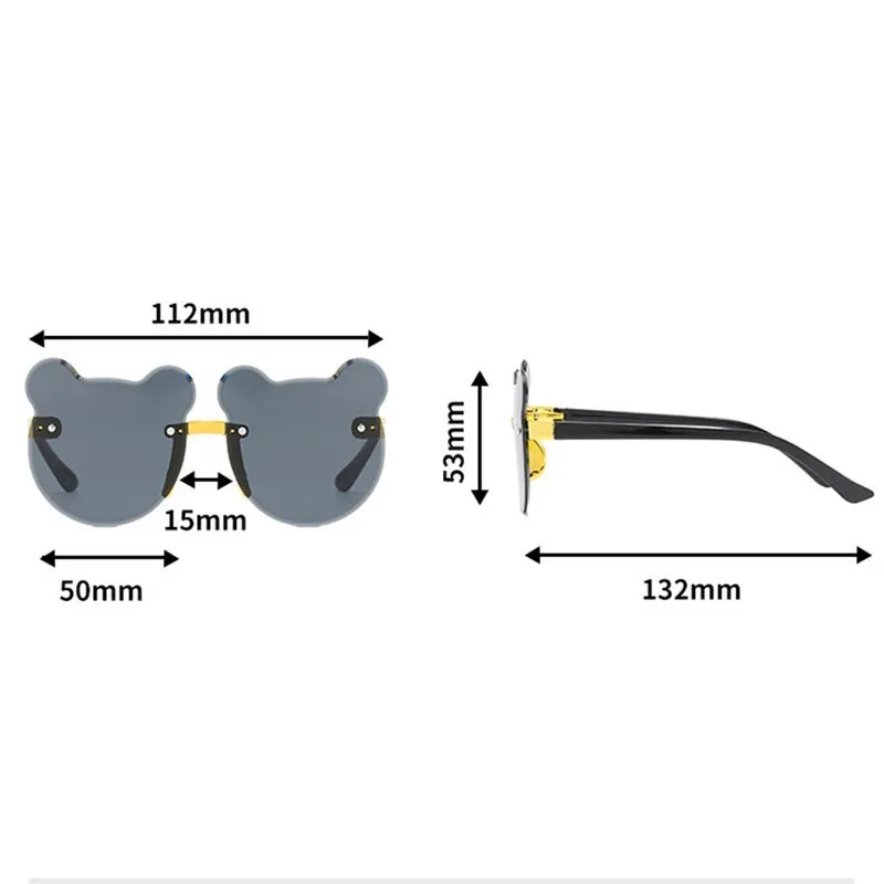 Barn solglasögon bär form barn glas trendiga flickor pojkar sol tecknad glasögon nyanser förare skyddsglasögon anti 220705