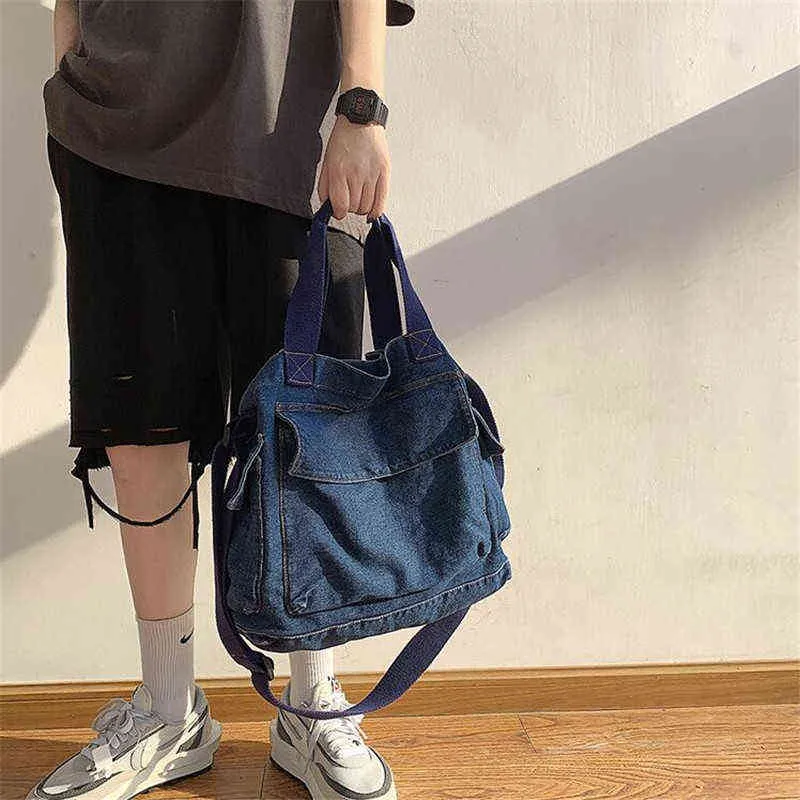 2022 New High Quality Women Shoulder Bags Denim Women Handbags Tote Casual Travel Bags For Girls Drop Shipping G220531