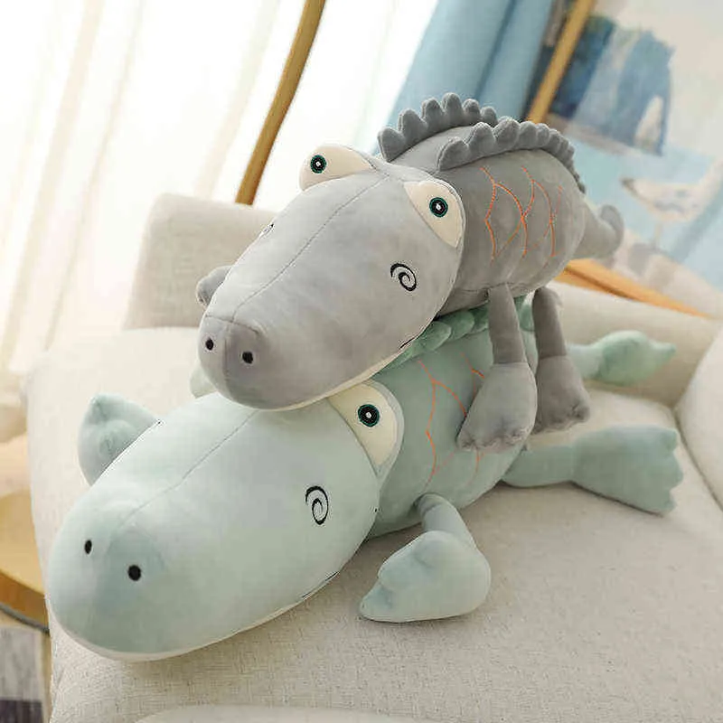 Pc Cm Soft Crocodile Cuddle Baby Kids Sussen Sleeping Pillow Doll Animal Stuffed Plush Toys Birthday Gifts For Girls J220704