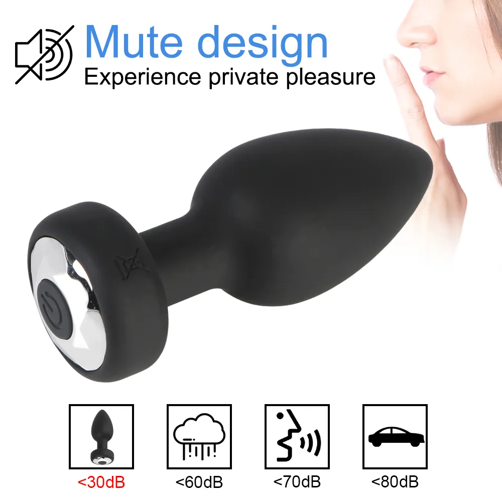 OLO 10 Fréquence Plug Plug anal vibrateur Massage de la prostate Toys sexy pour femmes hommes Gay Adult Products Télécommande sans fil