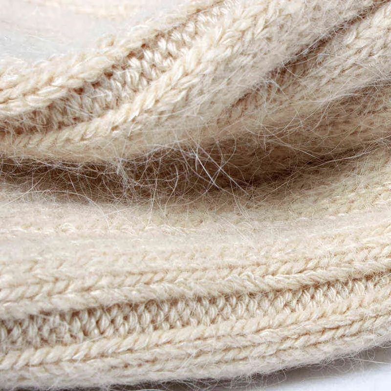 フィッシュローバー10カラーウサギカシミアユニセックスウーマンウィンターハットストライプ秋の帽子カシミア女性温かいウサギ毛皮の頭蓋骨J220722