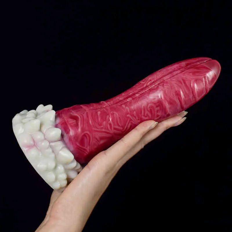 Nxy Dildos 5cm Grueso Succión de silicona Pene en forma especial para hombres y mujeres Tapón anal suave Dispositivo de masturbación de masaje divertido Adultos 0316