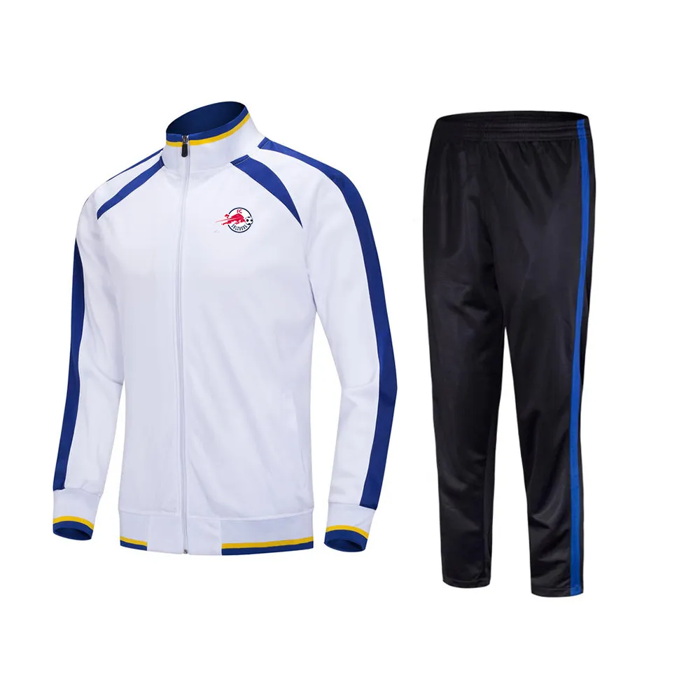FC Salzburg Erkek Trailsits Yetişkin Açık Hogging Suit Ceket Uzun Kollu Spor Futbolu Suit277f