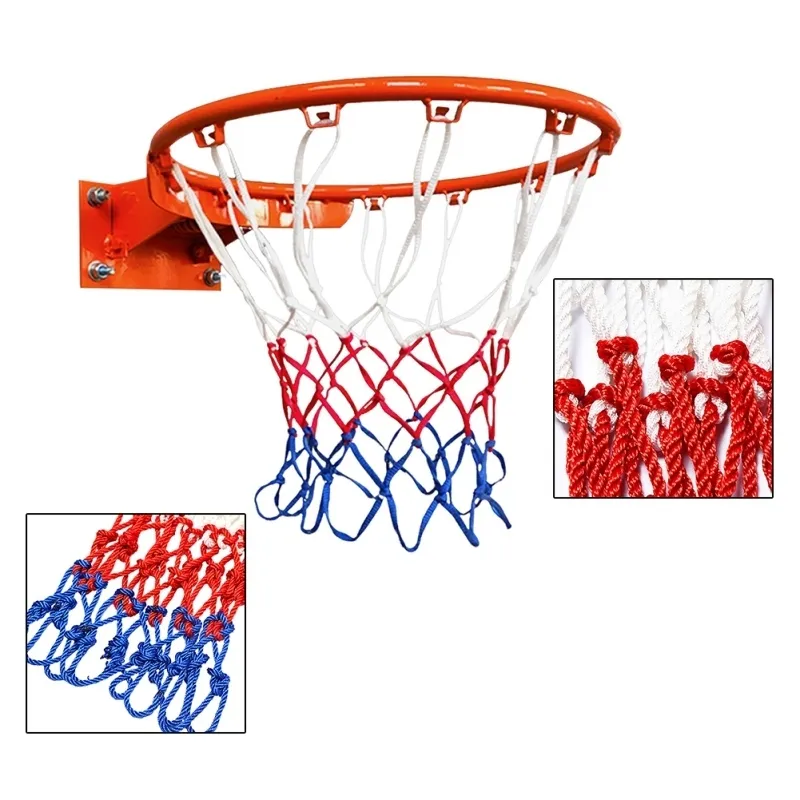 Taille standard durable de haute qualité Nylon File de basket de basket-ball Mesh net Backboard Ball Pum 2207069883912