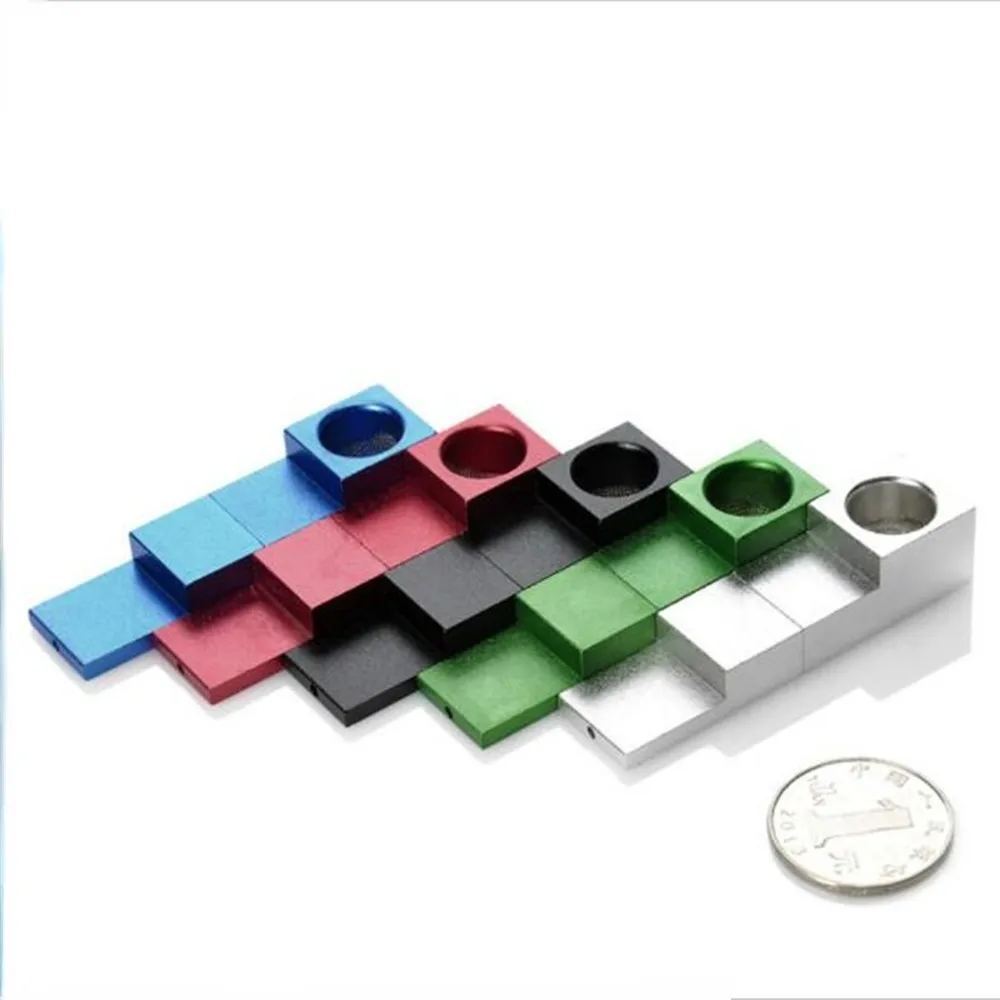 Mini Tragbare Pfeife Form Falten Pfeife Jäten Zubehör Hochwertige Metall Magnet Tabak Kräuter Rohre für Rauch