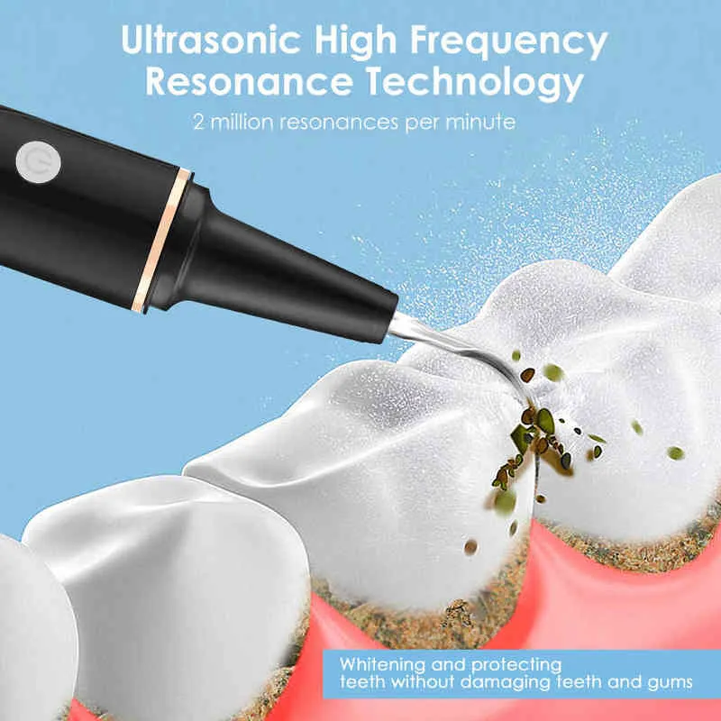 Visual Ultrasonic Dental Scaler Stone Removal Sarro Raschietto tartaro Kit la pulizia della bocca Disincrostante Denti Rondella denti 220713