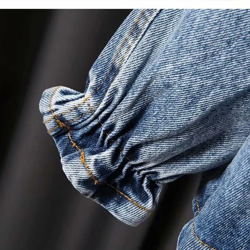 Jackor barns denimjackor Trenche Jean broderi jackor flickor barn kläder baby spets kappa avslappnad ytterkläder våren 220826