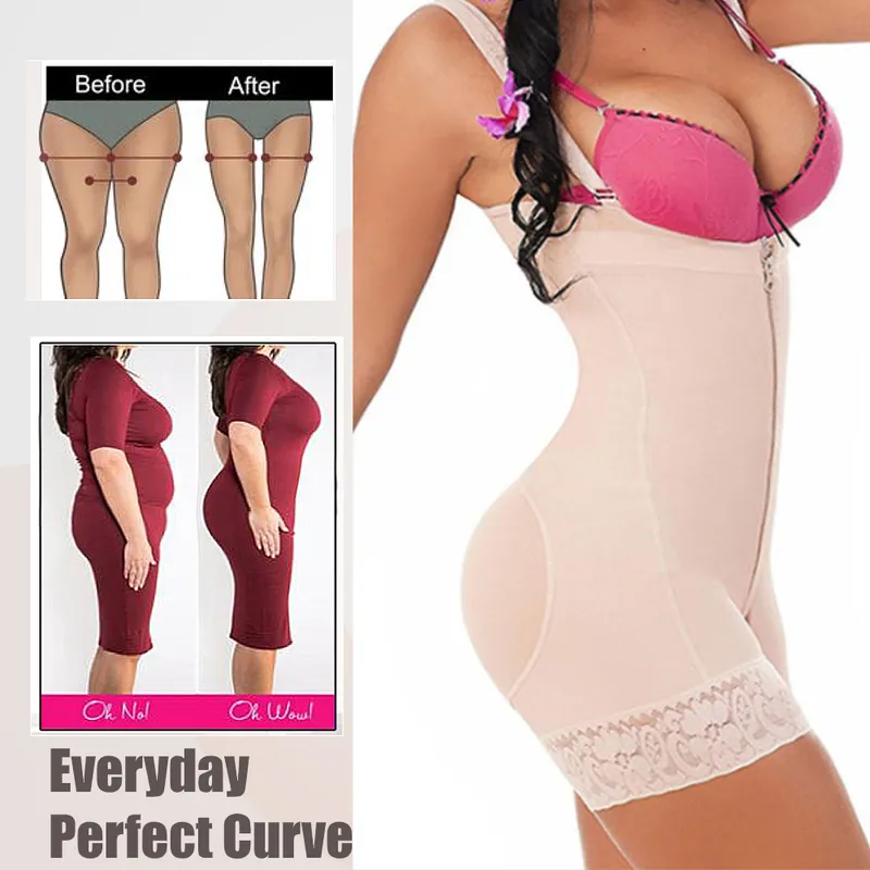 Colombianska bågar midjetränare platt mage för smal kvinna som formar trosor rumpa lyftare full kropp shaper mage control formewear 220506