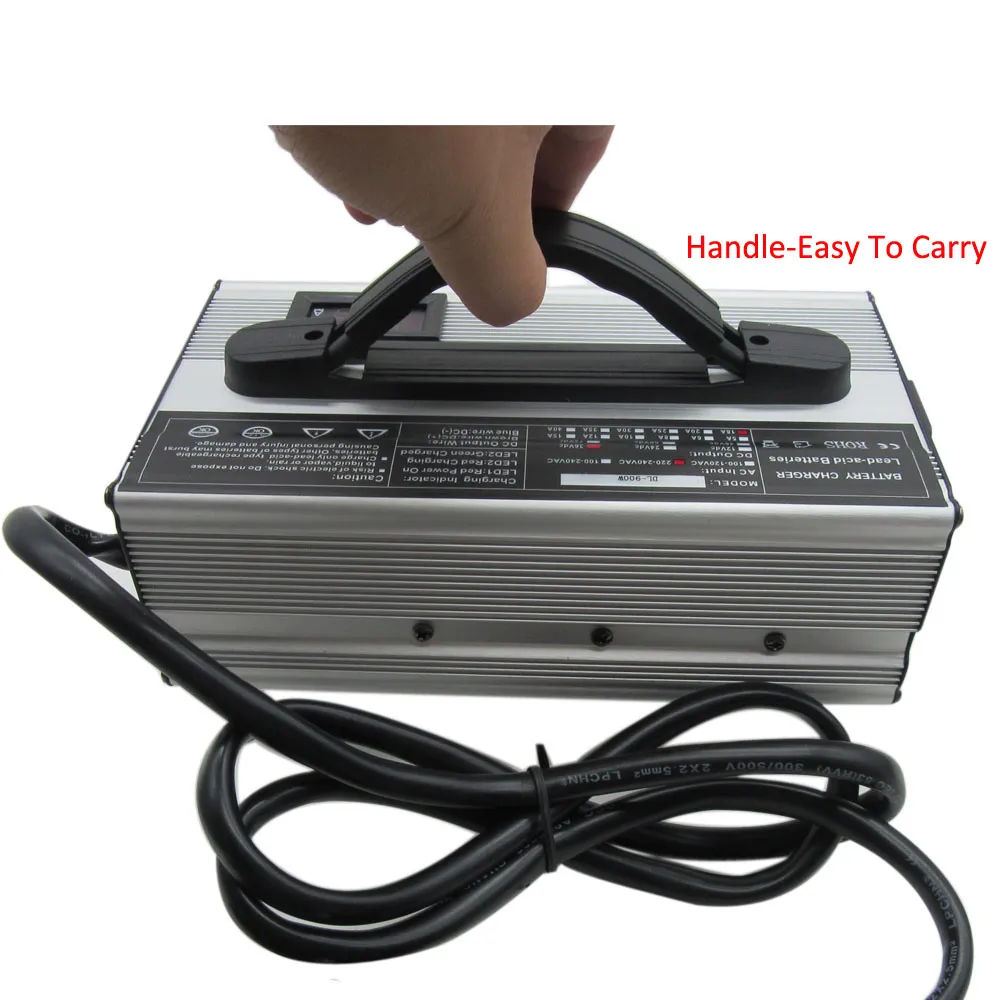 900W 48V LIFEPO4 Charger 584V 15A GOLF CART EZGO ELECTRY BICYCLE RV FORKLIFT ACRGER RXV TXT CROWFOOT8080488