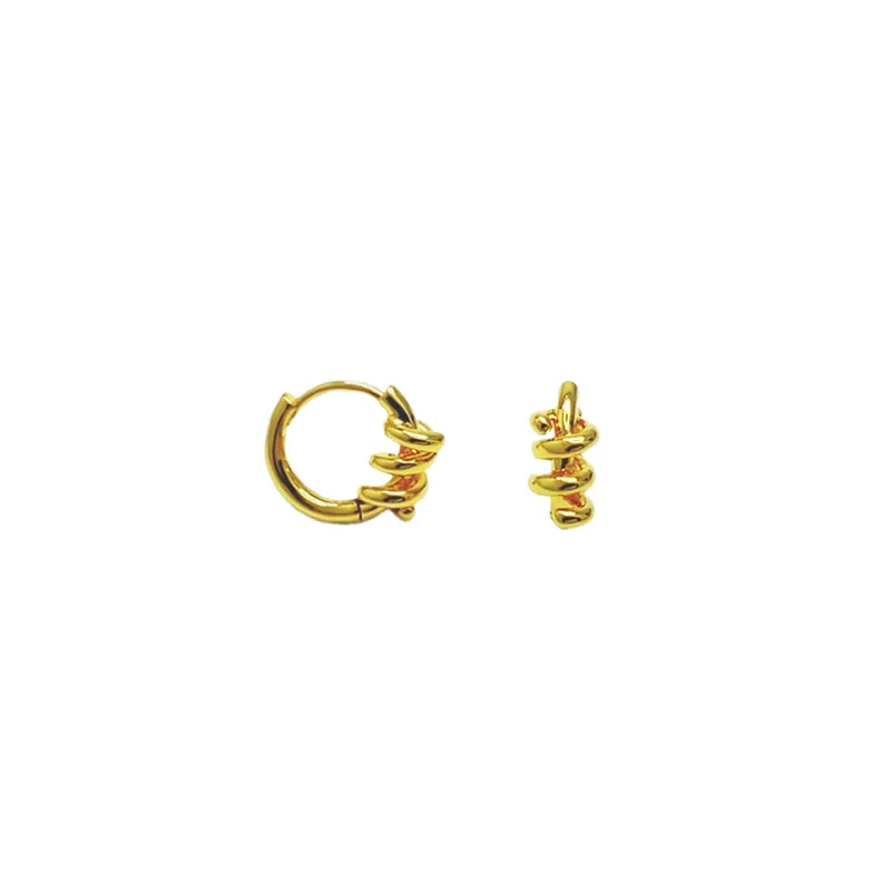 Francese Nicchia Design Stud Temperamento Primavera Spirale Nodo Orecchini Indifferenza Avanzata Ins Moda Tutto-Fiammifero Regalo Gioielli Accessor288I