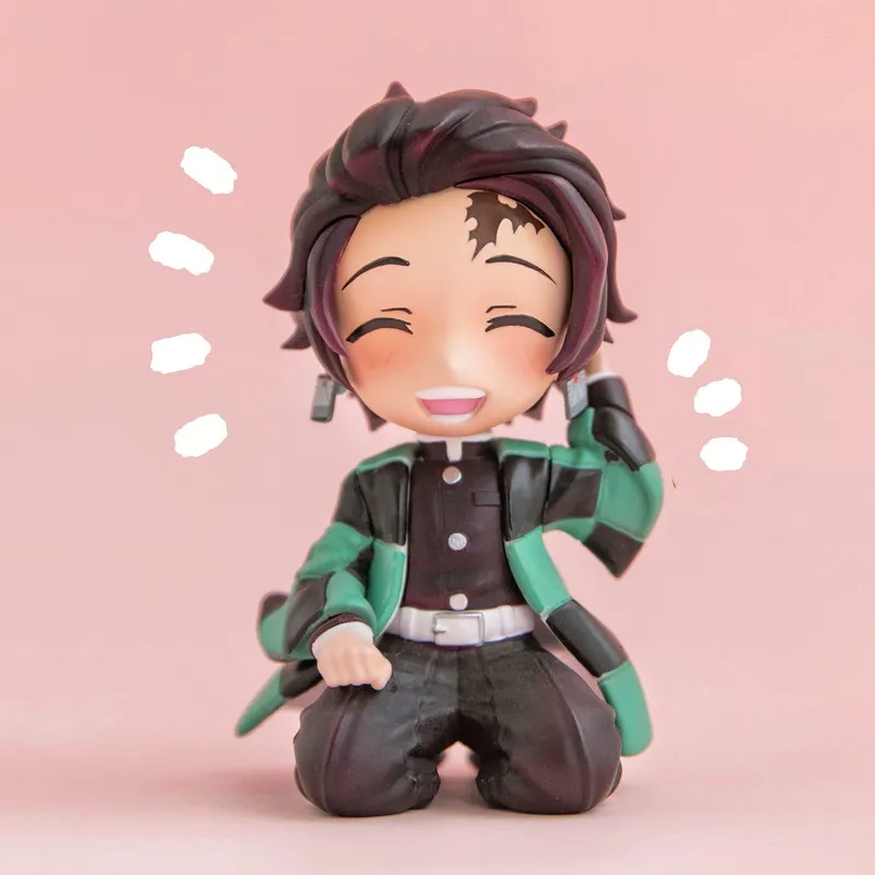 أنيمي GK شخصية شيطان Slayer Kimetsu No Yaiba Kamado Nezuko Agatsuma Zenitsu ألعاب لطيف للأطفال Dollible PVC Doll 220520