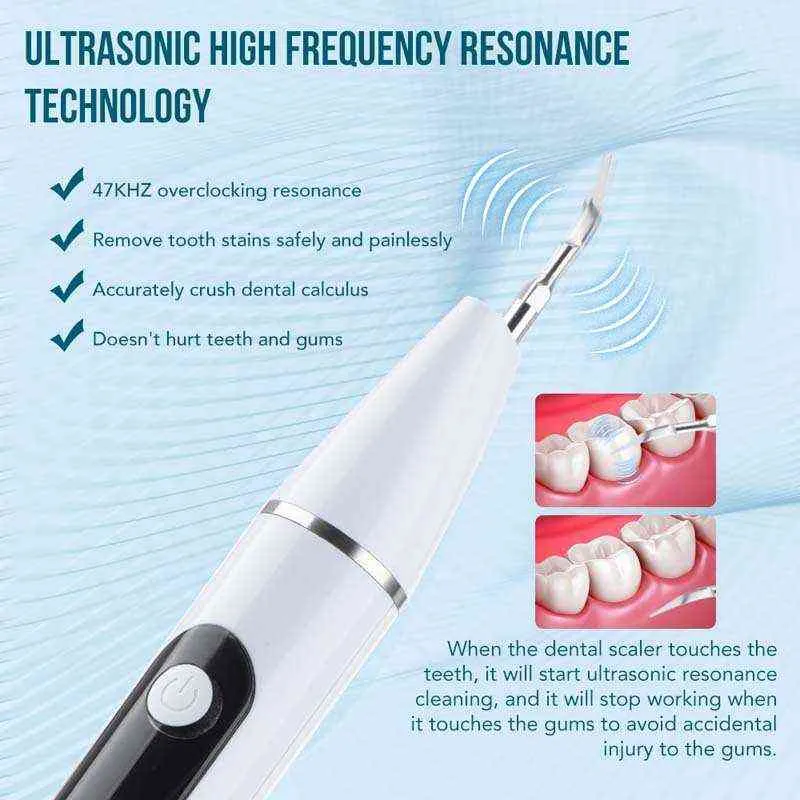 Nettoyeur dentaire visuel Intelligent avec instrument de beauté led ultrasonique HD pour éliminer le calcul 220505