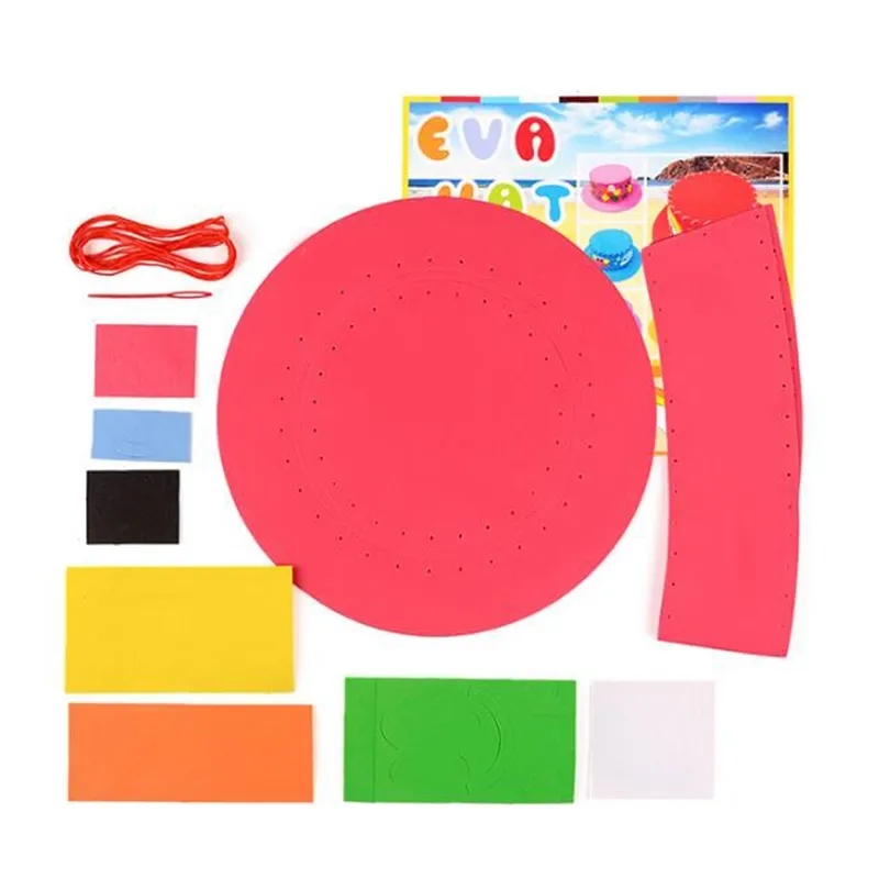 3 Stück DIY Hut 3D EVA handgemachte Handwerk Geschenke Kits Spielzeug für Kinder Großhandel