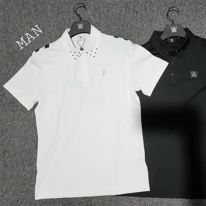 koszule golfowe dla mężczyzn pary golfowe miłośnicy krótkie rękawy koszula sportowe letnie odcinek Szybka sucha koszula męska odzież golfowa 220623