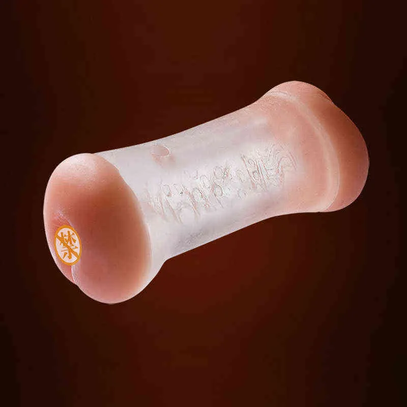 Masturbateurs NXY 18+ Sex shop Masturbateurs de vibration à 10 vitesses double canal chatte vagin jouets masturbation pour hommes produits de sexe pour adultes coupe d'avion 220507