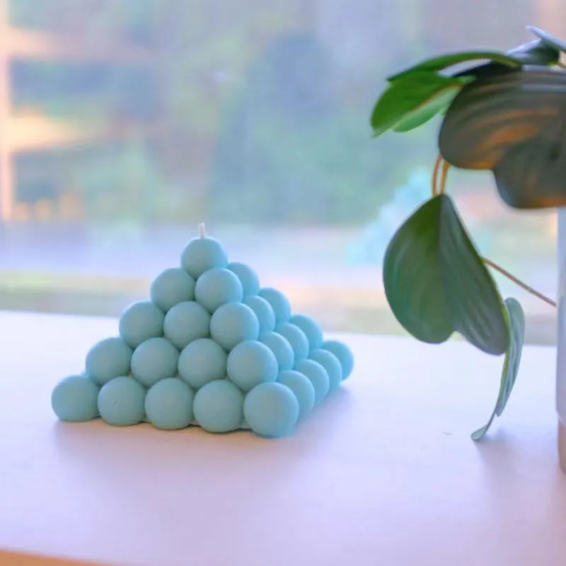 Круглые сферические восковые плесени гипсовые формы Свечи 3D -форма ручной силиконовой формы DIY CANDLE DOCROAT