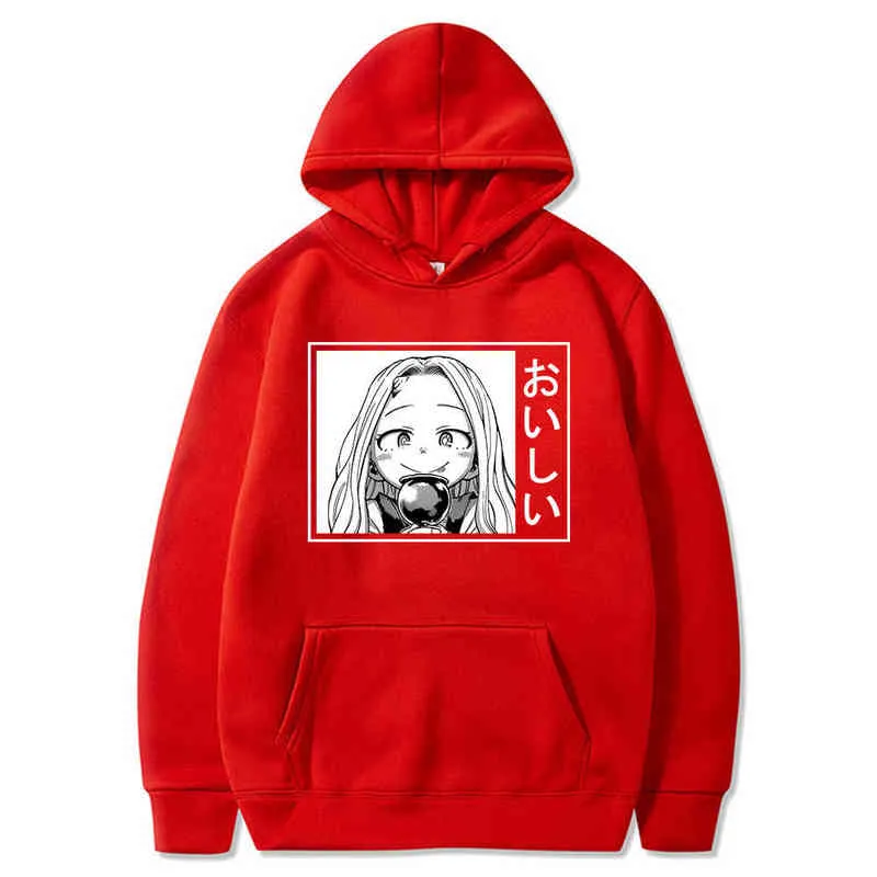 Anime My Hero Academia Eri impreso pulóver sudadera hombres moda Hip Hop Sudadera con capucha Harajuku G220713