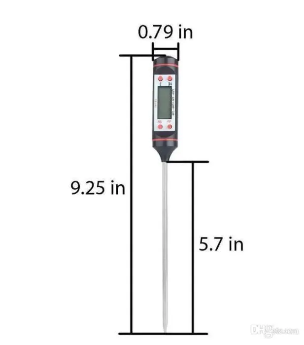 Food Grade Digital Cooking Food Probe Meat Kitchen BBQ Selectable Sensor Thermometer Portable Digital Cooking Thermometer1572321