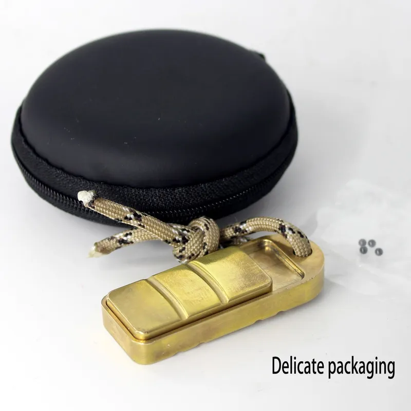 Vintage Pure Brass Relax Toy EDC Bronzer Hand Push Kit For Adult Carry Bored Relieve Anti-Stress Artifact 2204273701088