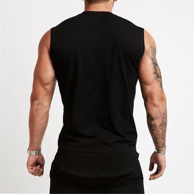 Été Gym Débardeur Hommes Entraînement Chemise Sans Manches Bodybuilding Vêtements Fitness Hommes Sportswear Muscle Gilets Hommes Tanktops 220621