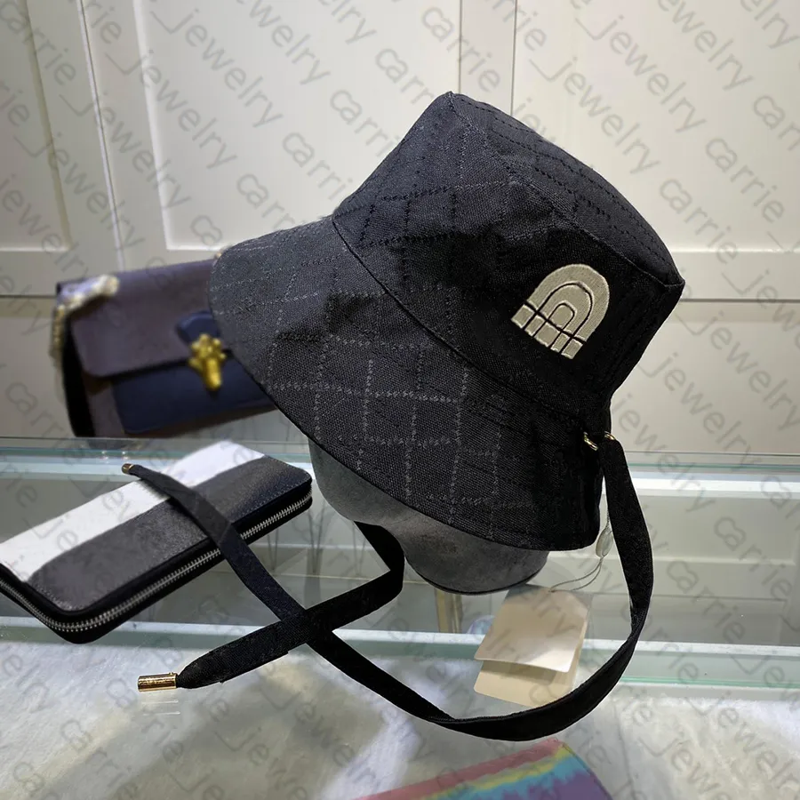 Moda balde chapéu designer chapéus reversível praia-chapéu carta boné design para homem mulher preto e marrom qualidade superior195q