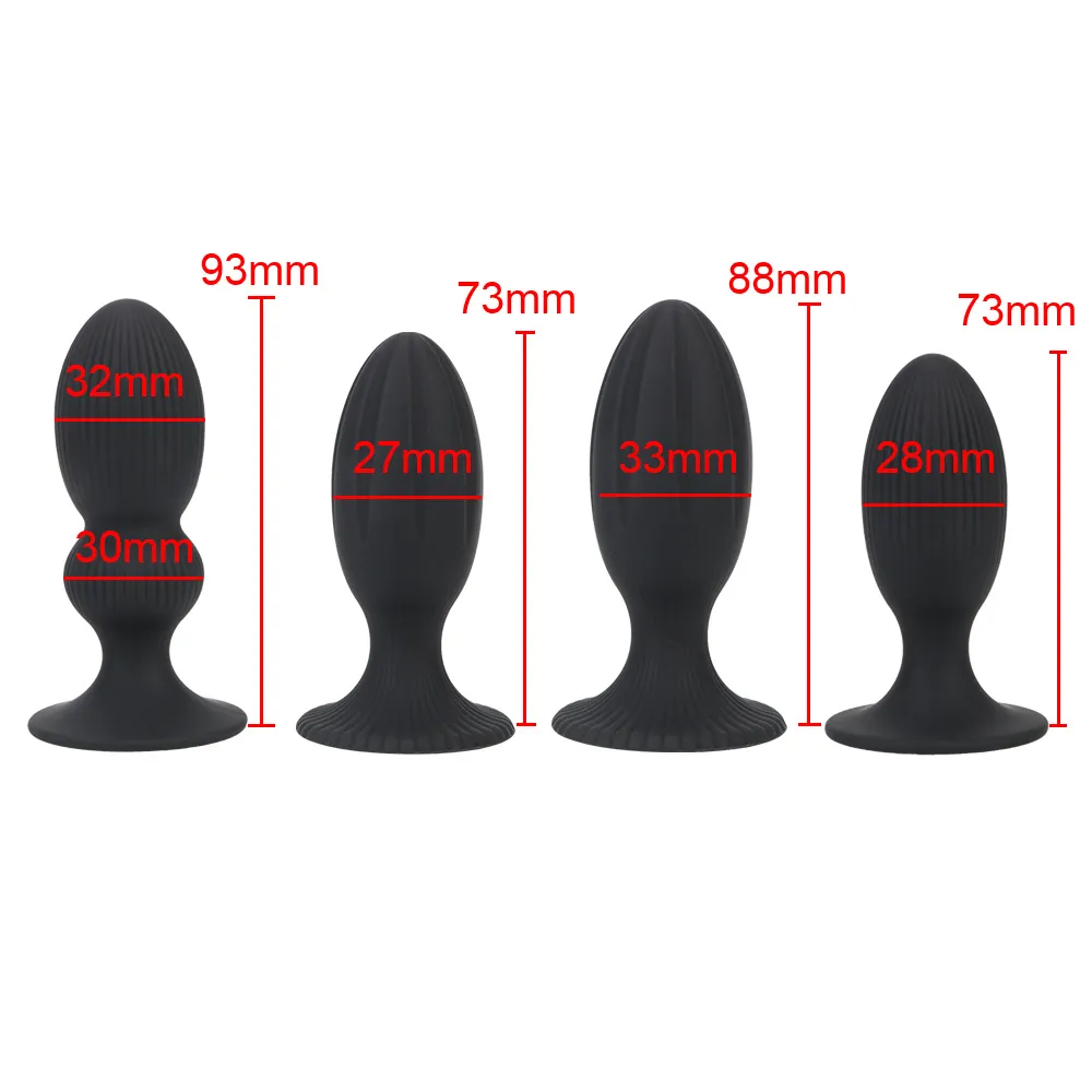 OLO Soft Anal Plug Anus Stimulator Big Beads Butt Plugs Prostate Massager Couple Toys sexy For Man Woman