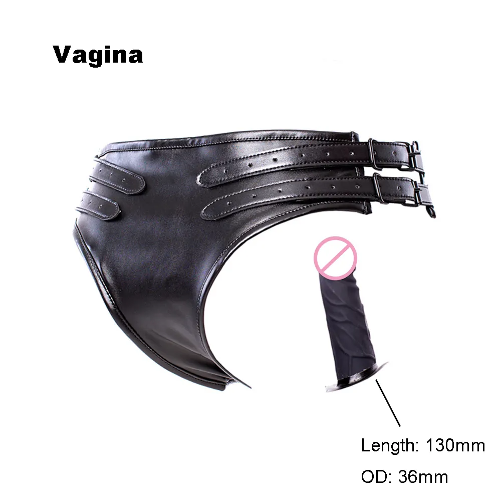 Riem op lederen kuisheidsgordel geen vibrerend sexy speelgoed voor vrouwen dildo bondage beperking anale plug slipjes vaginale masturbatie