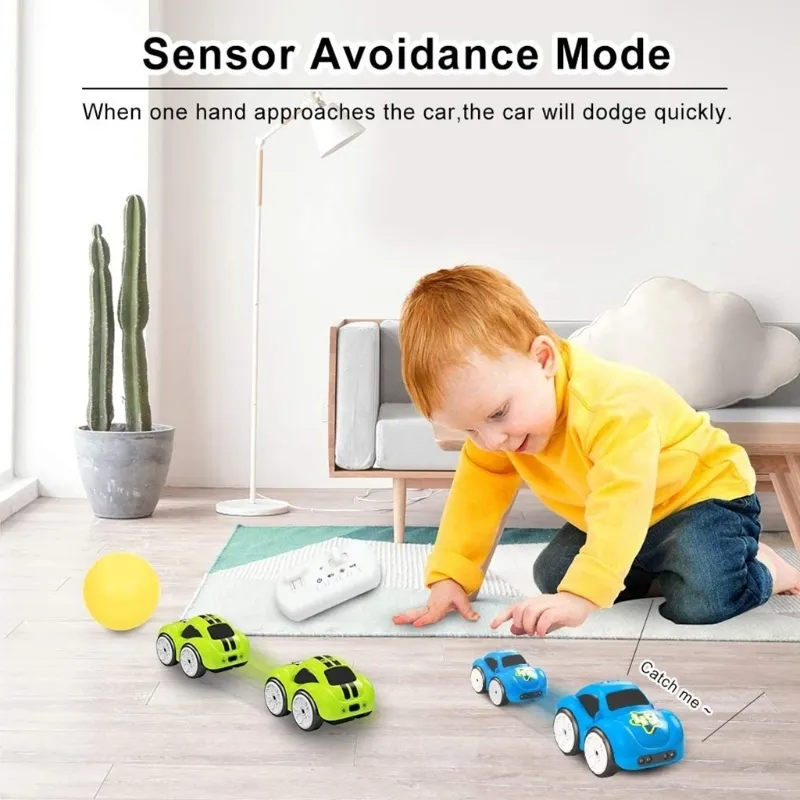 RC Intelligent Sensor Remote Control Cartoon Induction Track Mini s Toys 220531