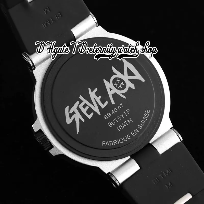 2022 BVF 103539 Titane en aluminium A2892 Automatic 40m Mens Watch Rubberclad Logo Letter