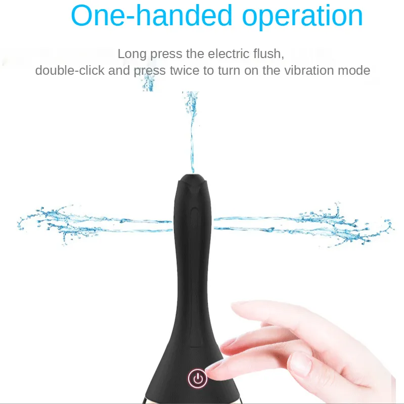 Lavaggio vaginale automatico femminile Elettrico Enemator Vibrazione Massaggiatore prostatico Pulizia Detergente anale